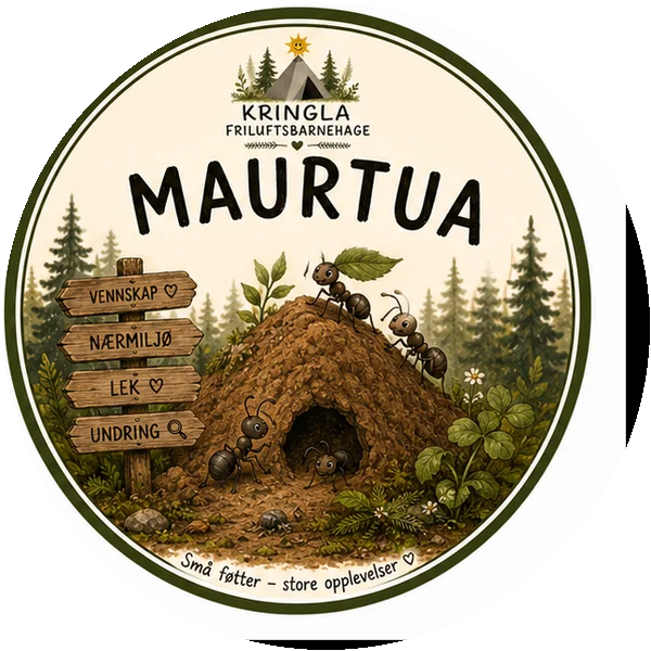 Original illustrert avdelingslogo for Maurtua