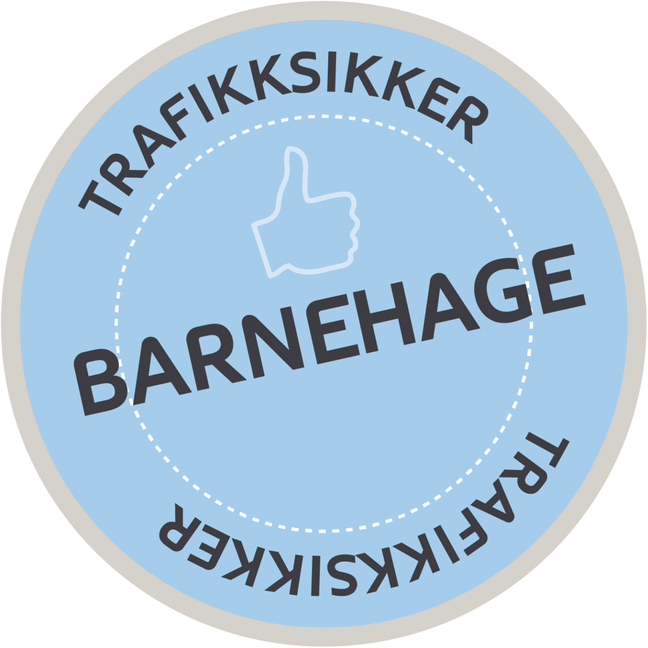 Offisielt godkjenningsmerke: Trafikksikker barnehage